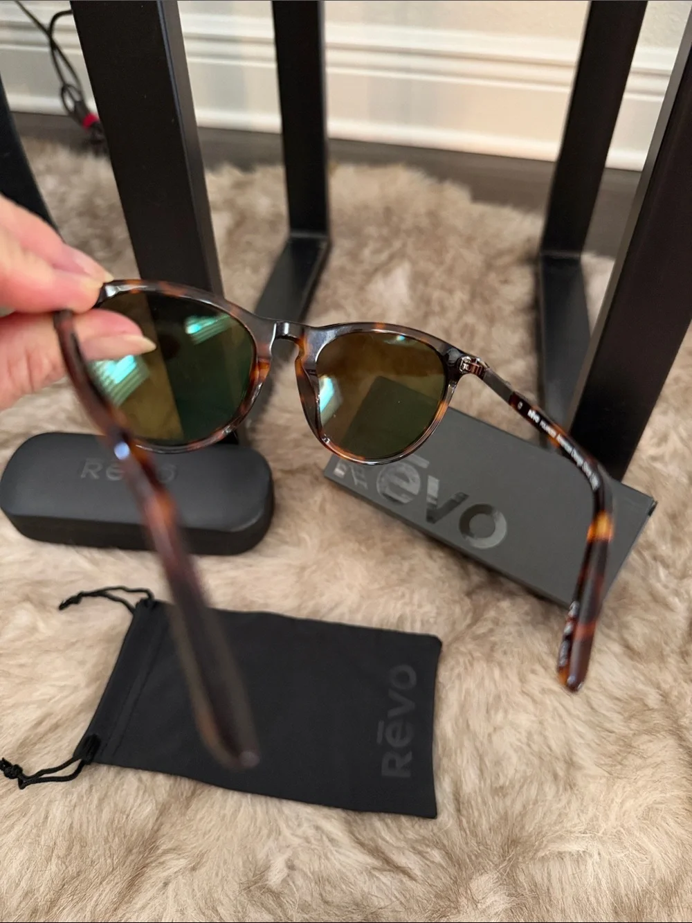 New!!!! Revo Women's Tortoiseshell Frame Sunglasses w/case and original box.